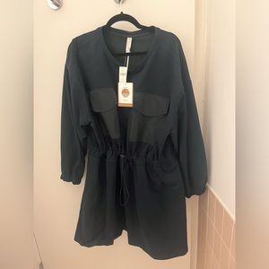 Daily Practice by Anthropologie Utility Patch-Pocket Mini Dress